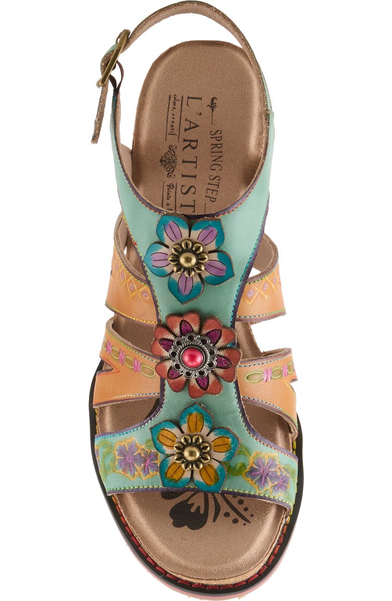 L'Artiste by Spring Step Galfriday Sandal, Alternate, color, Mint Green Multi