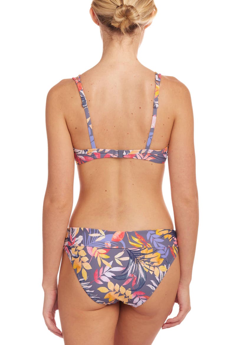 Fold Over Classic Bikini Bottom, Alternate, color, Grey Printed
