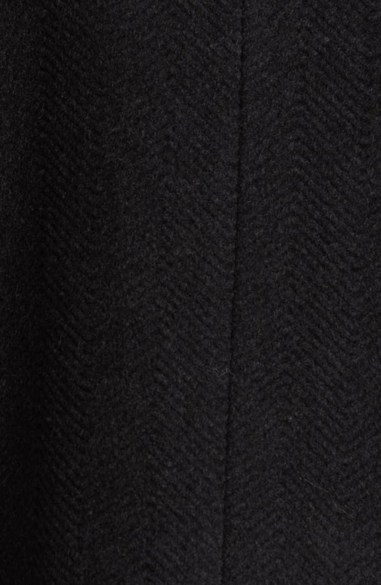 Eileen Fisher High Collar Short Wool Coat, Alternate, color, Char