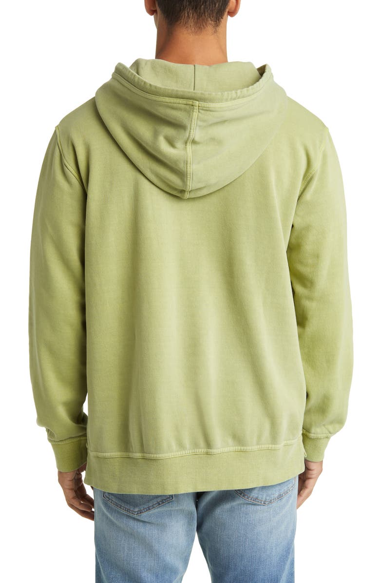 Stone Rose Fleece Hoodie, Alternate, color, Sage