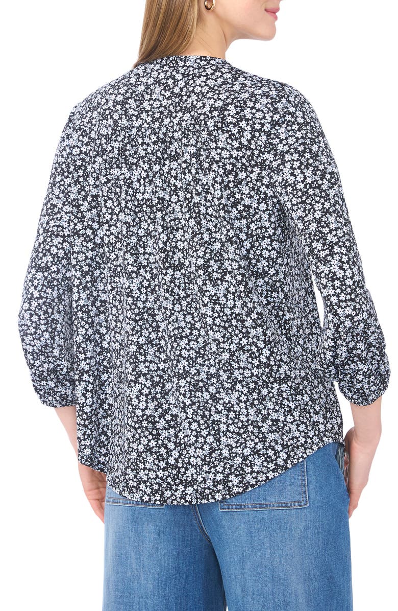 Vince Camuto Balloon Sleeve Knit Top, Alternate, color, Rich Black