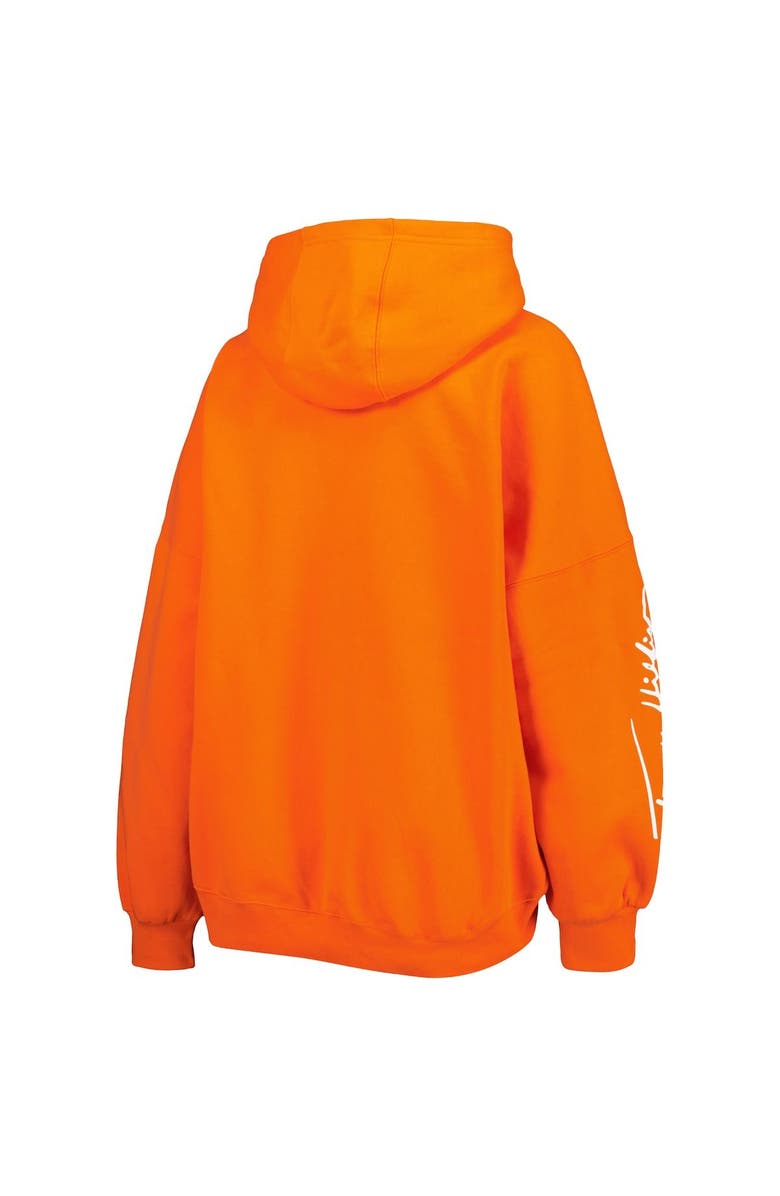 Tommy Hilfiger Women's Tommy Hilfiger Orange Denver Broncos Becca Drop Shoulder Pullover Hoodie, Alternate, color, Orange