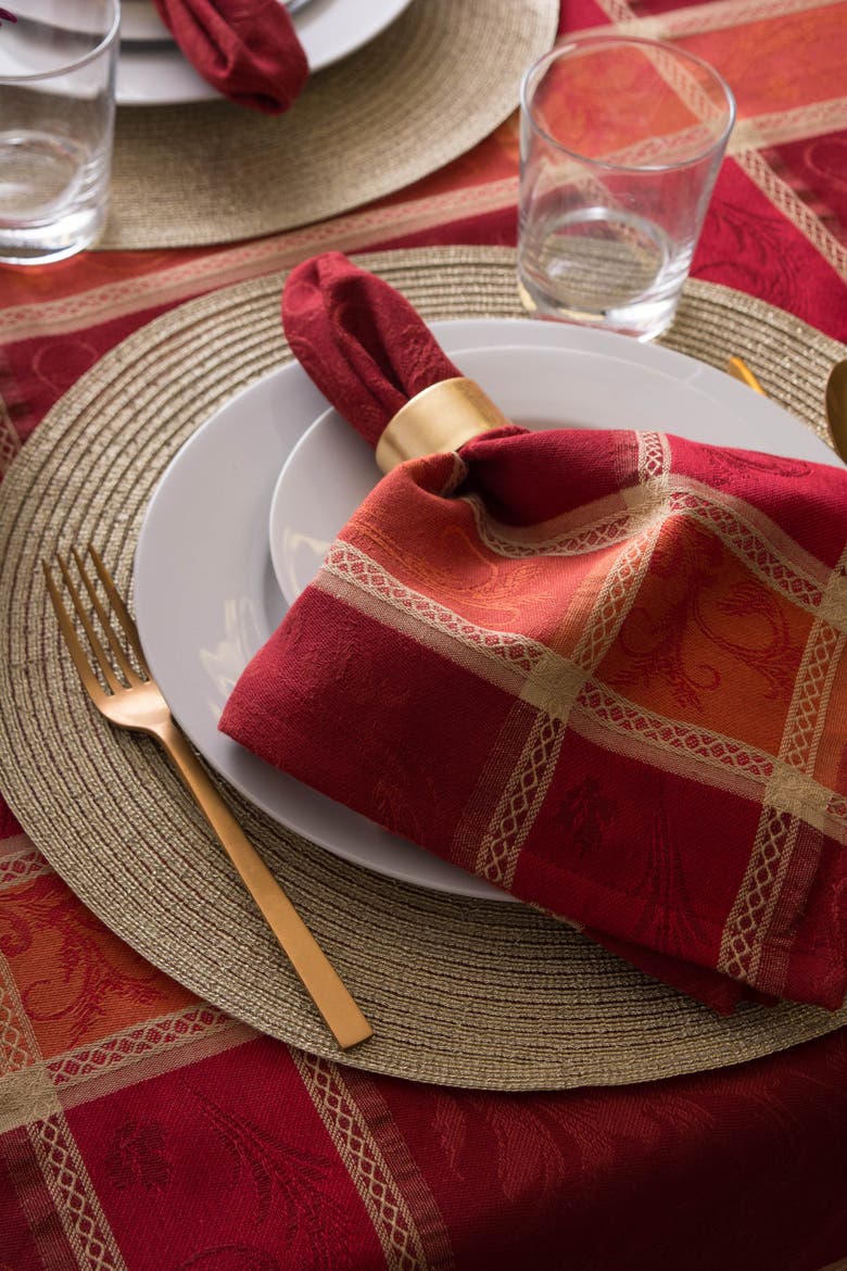 Harvest Wheat Jacquard Napkin Set/6, Alternate, color, Harvest Wheat