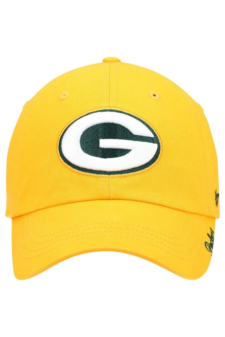 Women's '47 Gold Green Bay Packers Miata Clean Up Secondary Adjustable Hat, Alternate, color, Gold