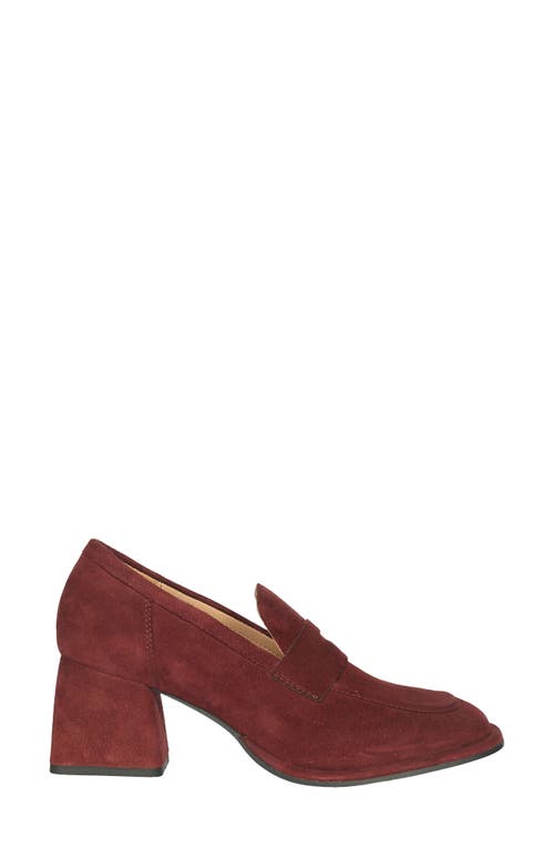 Saint G Viviana Block Heel Pump In Burgundy