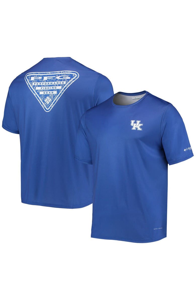 Columbia Men's Columbia Royal Kentucky Wildcats Terminal Tackle Omni-Shade T-Shirt, Main, color, Royal