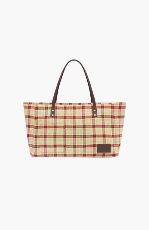 Large Plaid Bag