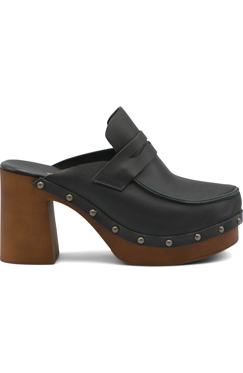 Charles by Charles David Xtra Platform Penny Loafer Mule, Alternate, color, Black-Le