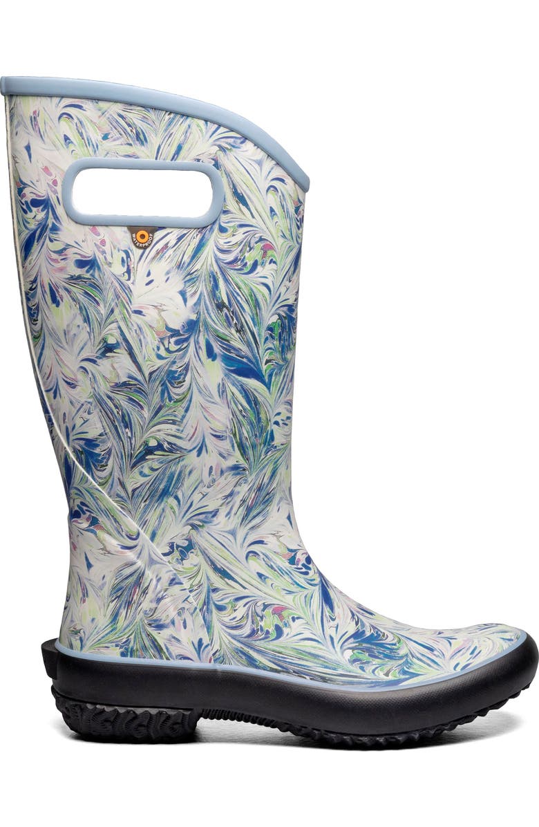Bogs Marble Print Waterproof Rain Boot, Alternate, color,