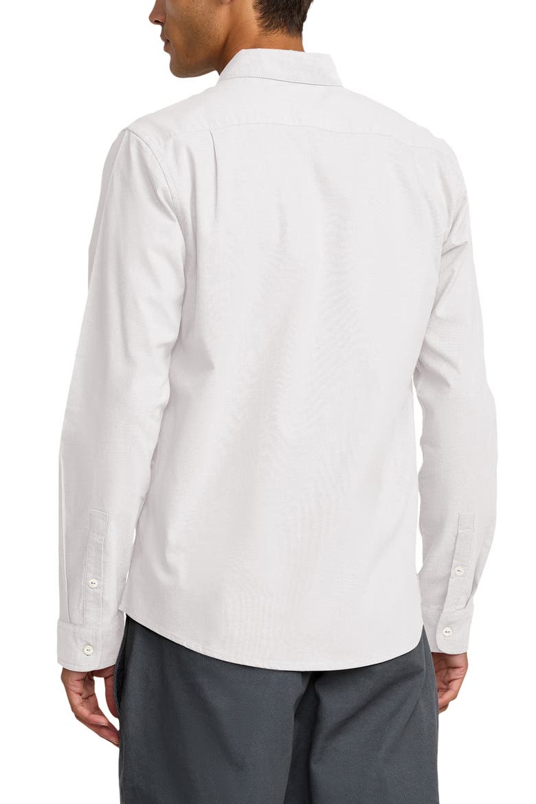 That'll Do Stretch Cotton Blend Button-Down Shirt, Alternate, color, WHITE NEW
