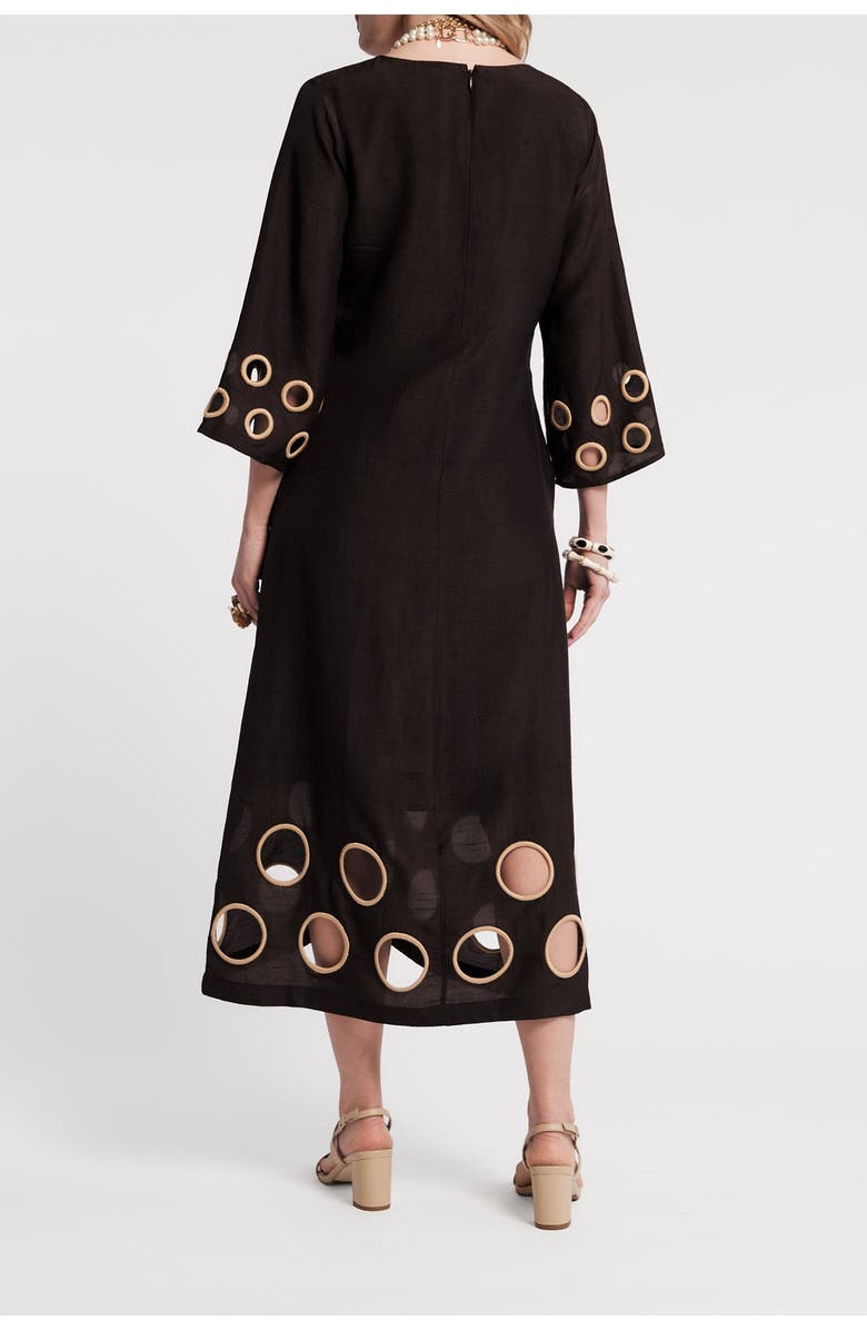 Frances Valentine Faye Cut Out Maxi Dress, Alternate, color, Black/Taupe