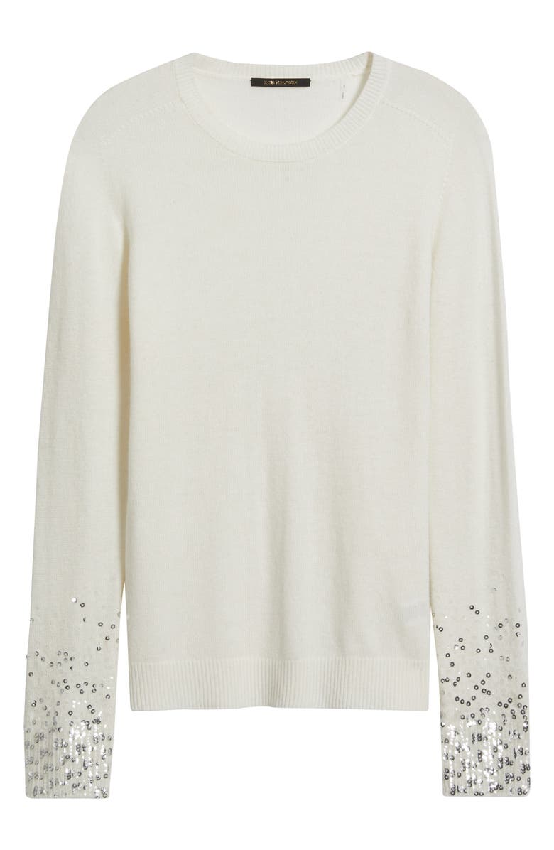 KOBI HALPERIN Lainey Sequin Cuff Sweater, Alternate, color, Ivory