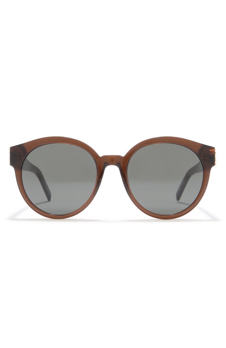 Saint Laurent 54mm Round Sunglasses, Main, color,