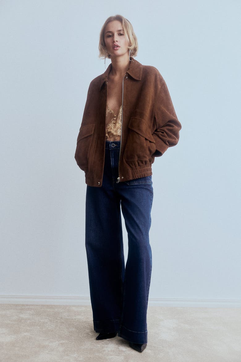 Wide High Jeans, Alternate, color, Denim blue