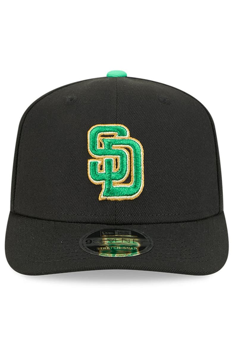 New Era Men's New Era  Black San Diego Padres 2026 St. Patrick's Day 9SEVENTY Adjustable Hat, Alternate, color, Black