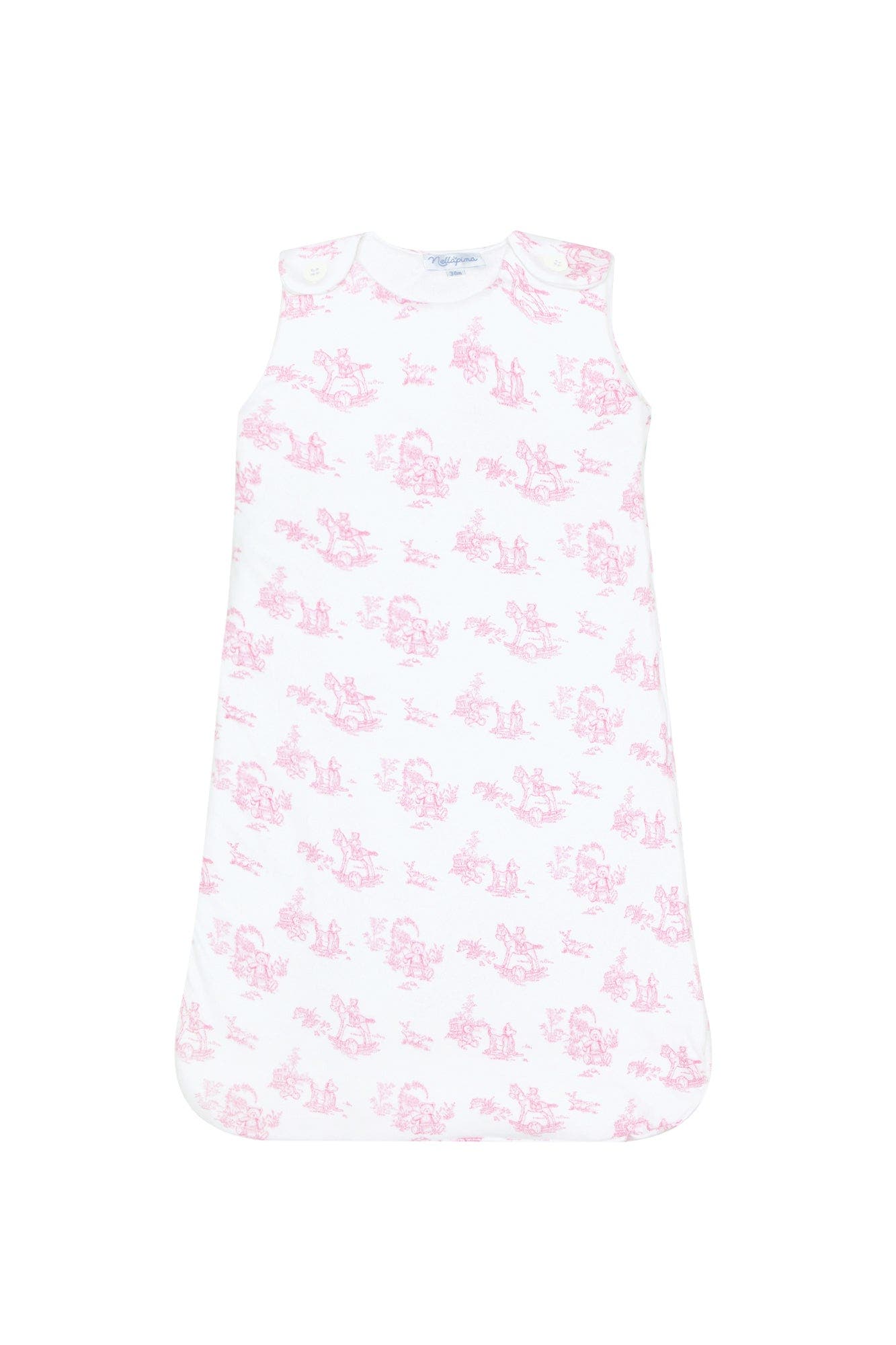 Nellapima Baby Girl Cotton Winter Sack in Pink Toile 