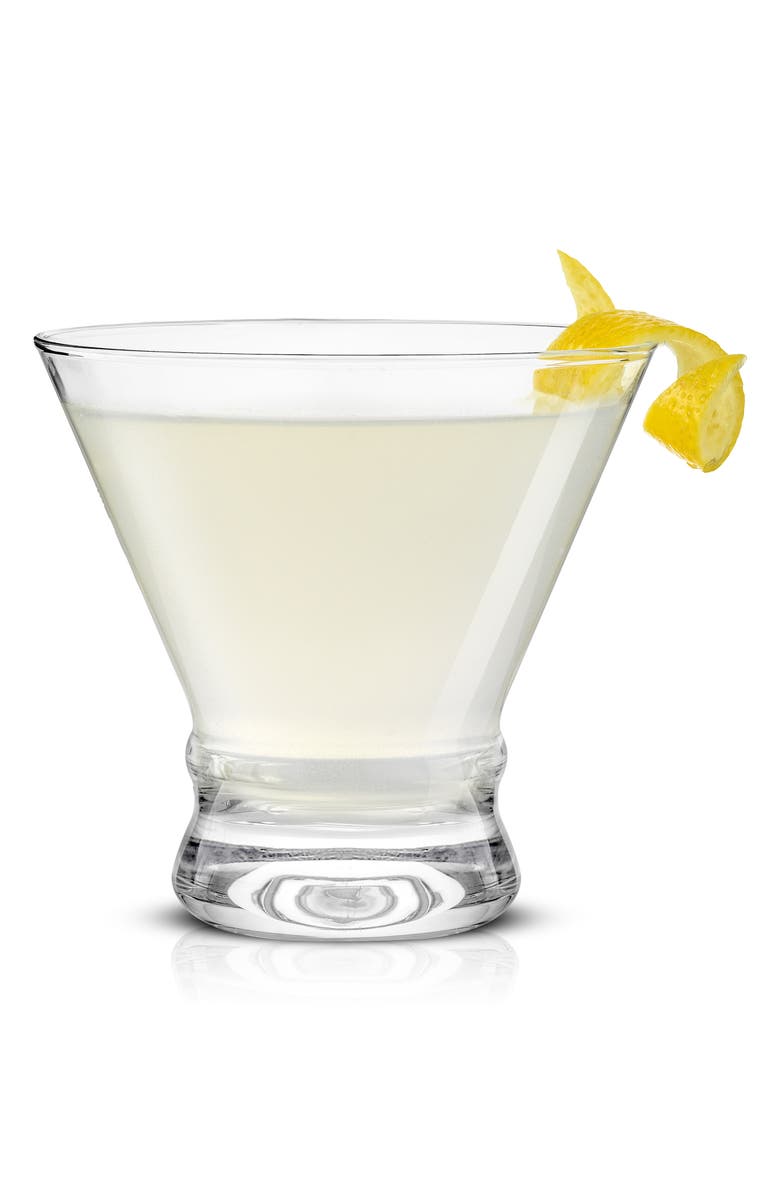 JoyJolt Afina Set of 6 Martini Glasses, Alternate, color, Clear