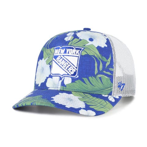 Men's '47  Royal/White New York Rangers Beach Side Adjustable Trucker Hat