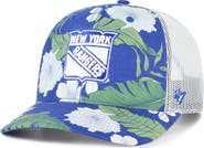 '47 Men's '47 Royal/White New York Rangers Beach Side Adjustable Trucker Hat