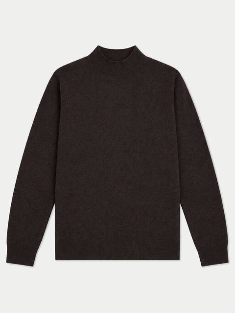 Cashmere Relaxed Mock Neck Sweater