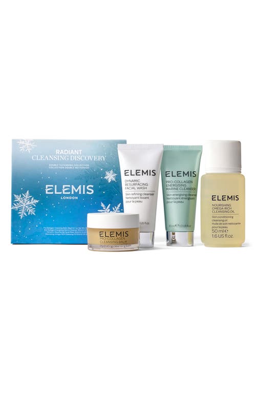 Elemis Radiant Cleansing Discovery Double Cleansing Set $68.50 Value In Transparent