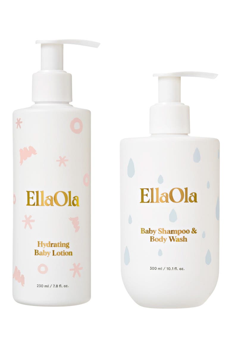 Hydrating Baby Lotion & Shampoo/Body Wash 2-Piece Set, Main, color, WHITE