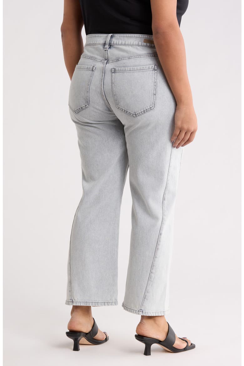 Kennedy High Waist Straight Leg Jeans, Alternate, color, ALPINE GREY