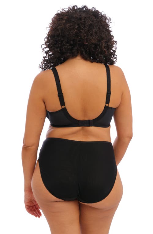 Elomi Namrah Bandless Underwire Plunge Bra In Black