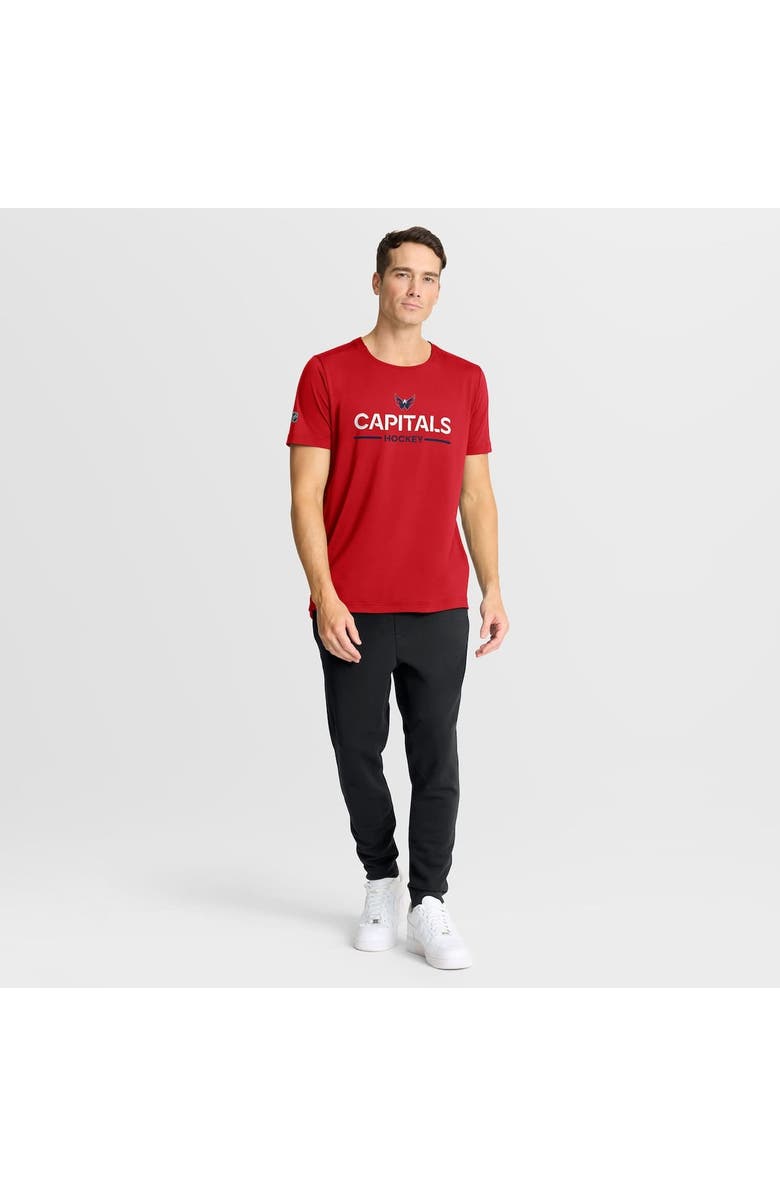 FANATICS Men
s Fanatics Red Washington Capitals Authentic Pro Rink Tech T-Shirt, Alternate, color, Red