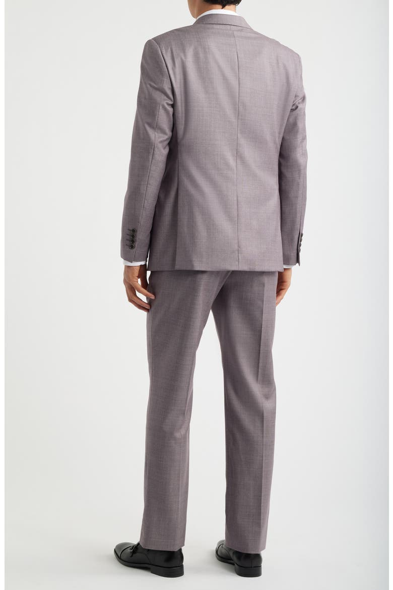 Pale Purple Virgin Wool Suit, Alternate, color, DARK PURPLE