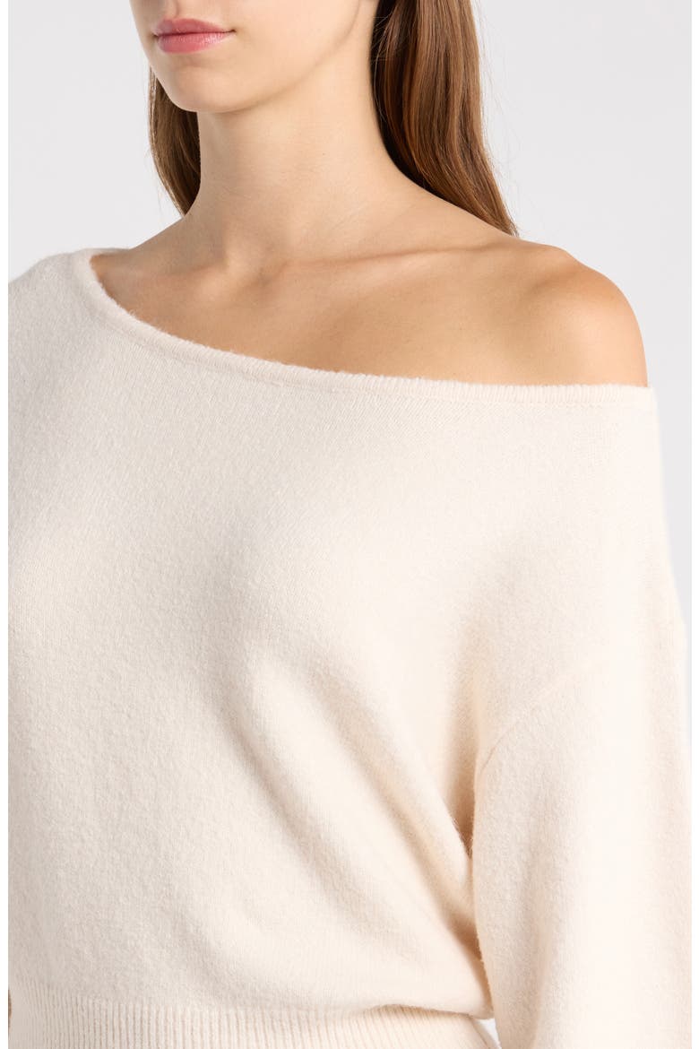 Harley Off the Shoulder Sweater, Alternate, color, IVORY