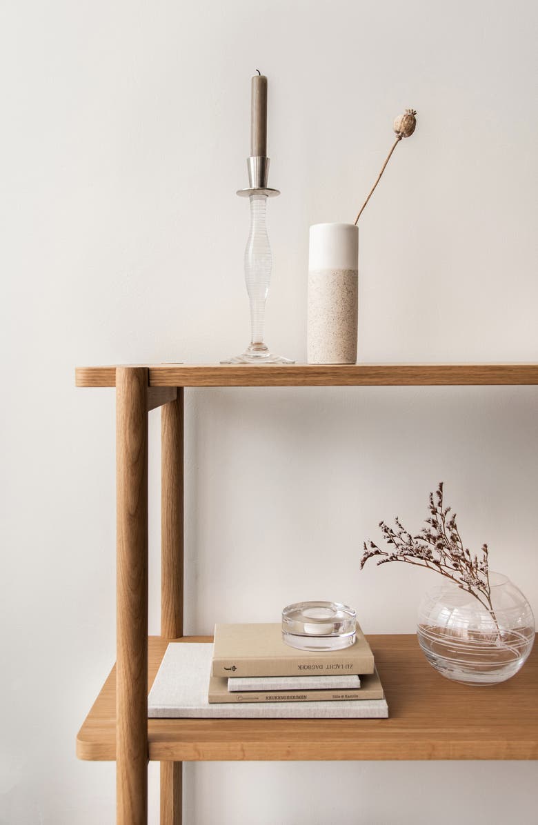 Orrefors Celeste Lines Lead Crystal Candlestick, Alternate, color,