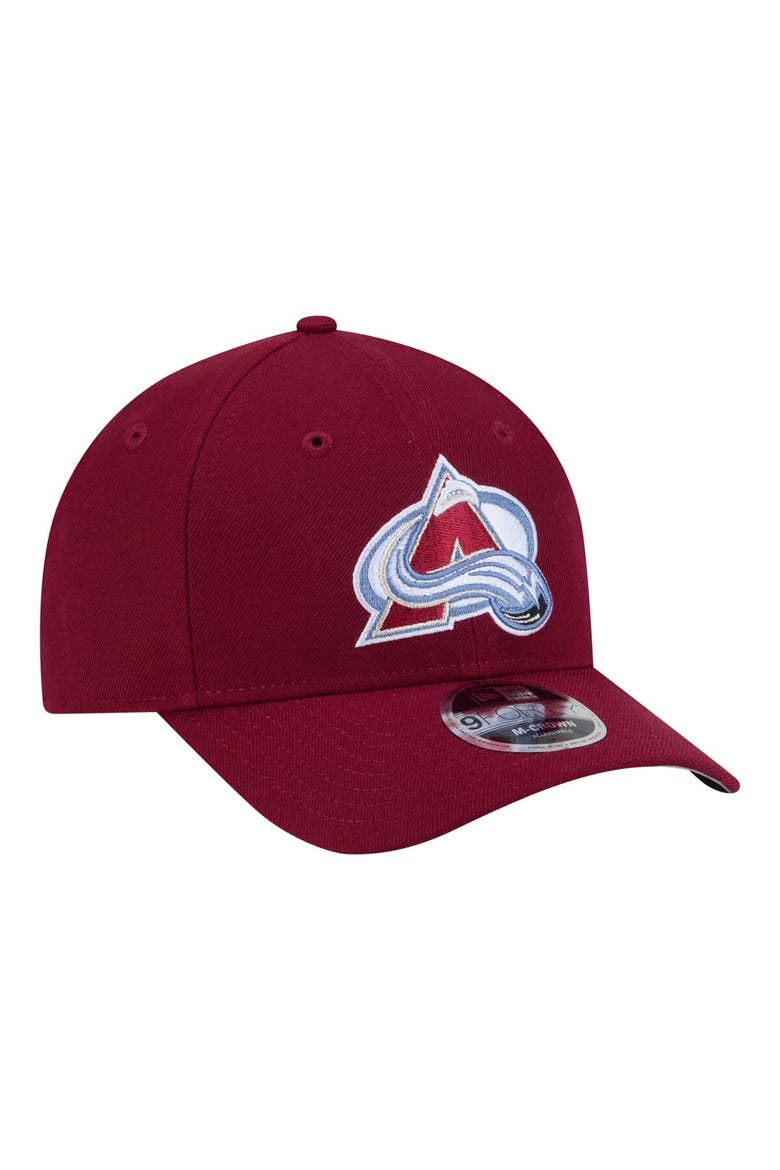 Men's New Era  Burgundy Colorado Avalanche COOLERA 9FORTY M-Crown Adjustable Hat, Alternate, color, Burgundy