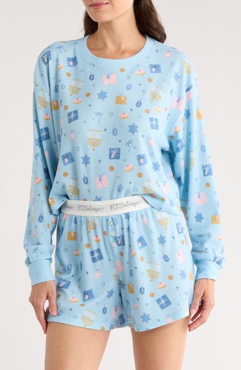 Waffle Knit Short Pajamas