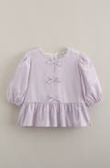 Nordstrom Kids' Bow Front Peplum Top