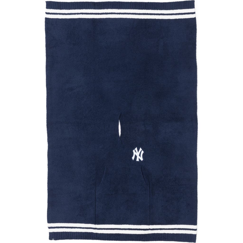 barefoot dreams CozyChic® New York Yanks Everything Poncho in Yankees Multi at Nordstrom