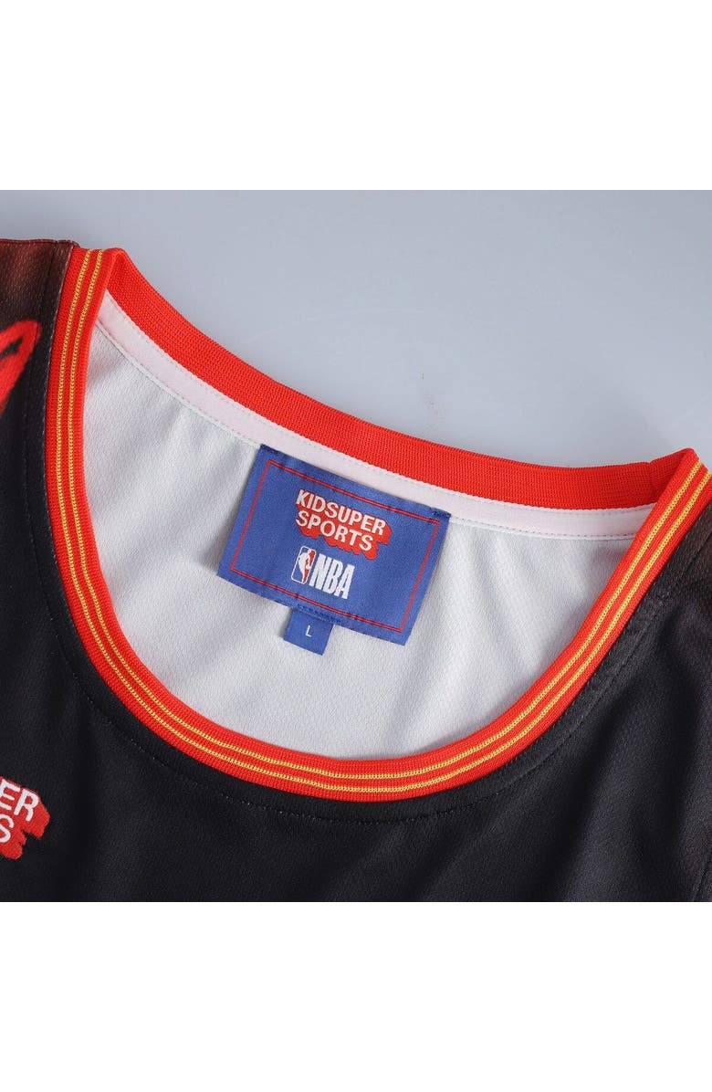 NBA X KIDSUPER Unisex NBA & KidSuper Studios by Fanatics Red Atlanta Hawks Hometown Jersey, Alternate, color, Red