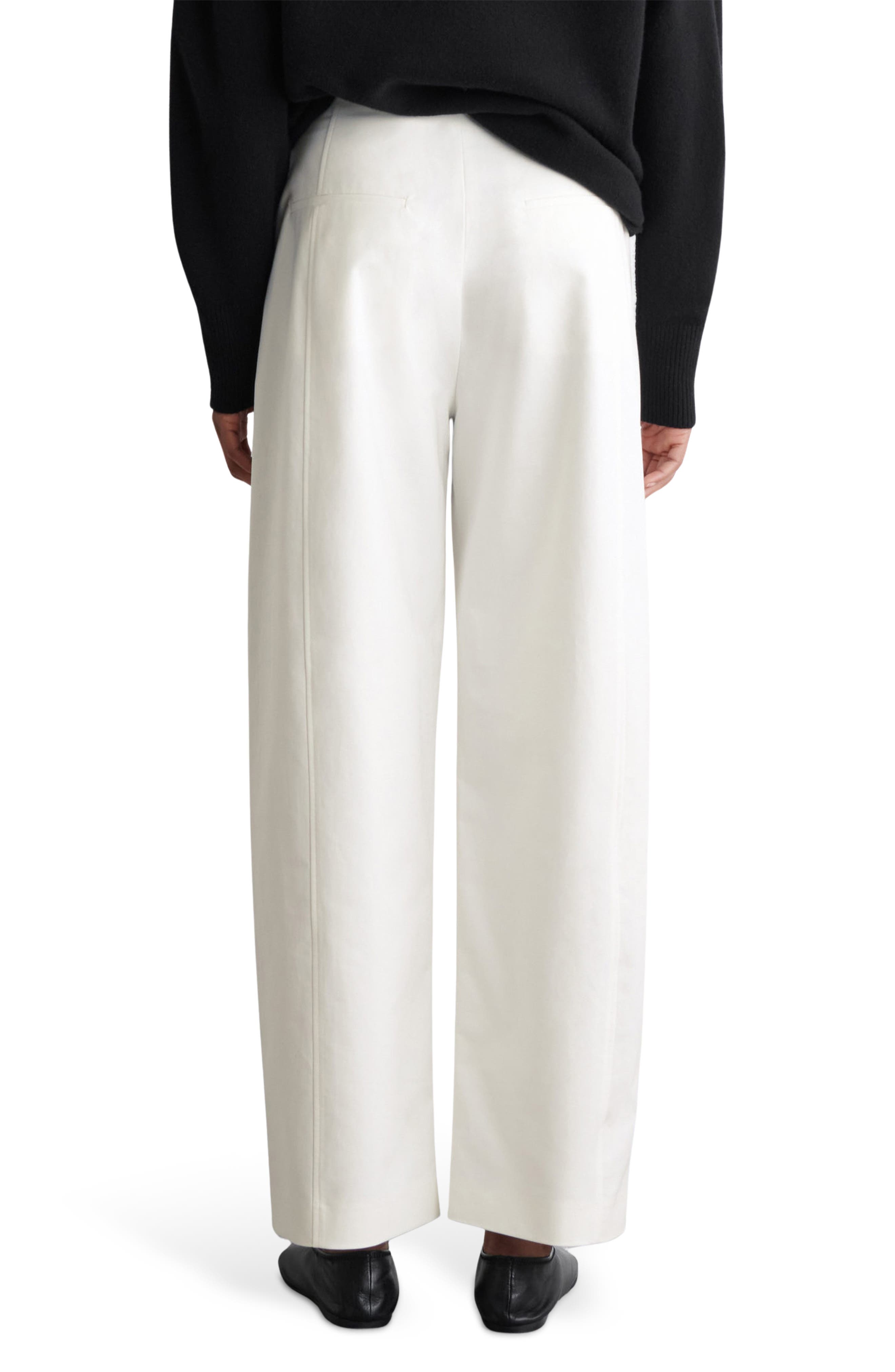 Soft Pima Cotton Barrel Leg Pants - image 2