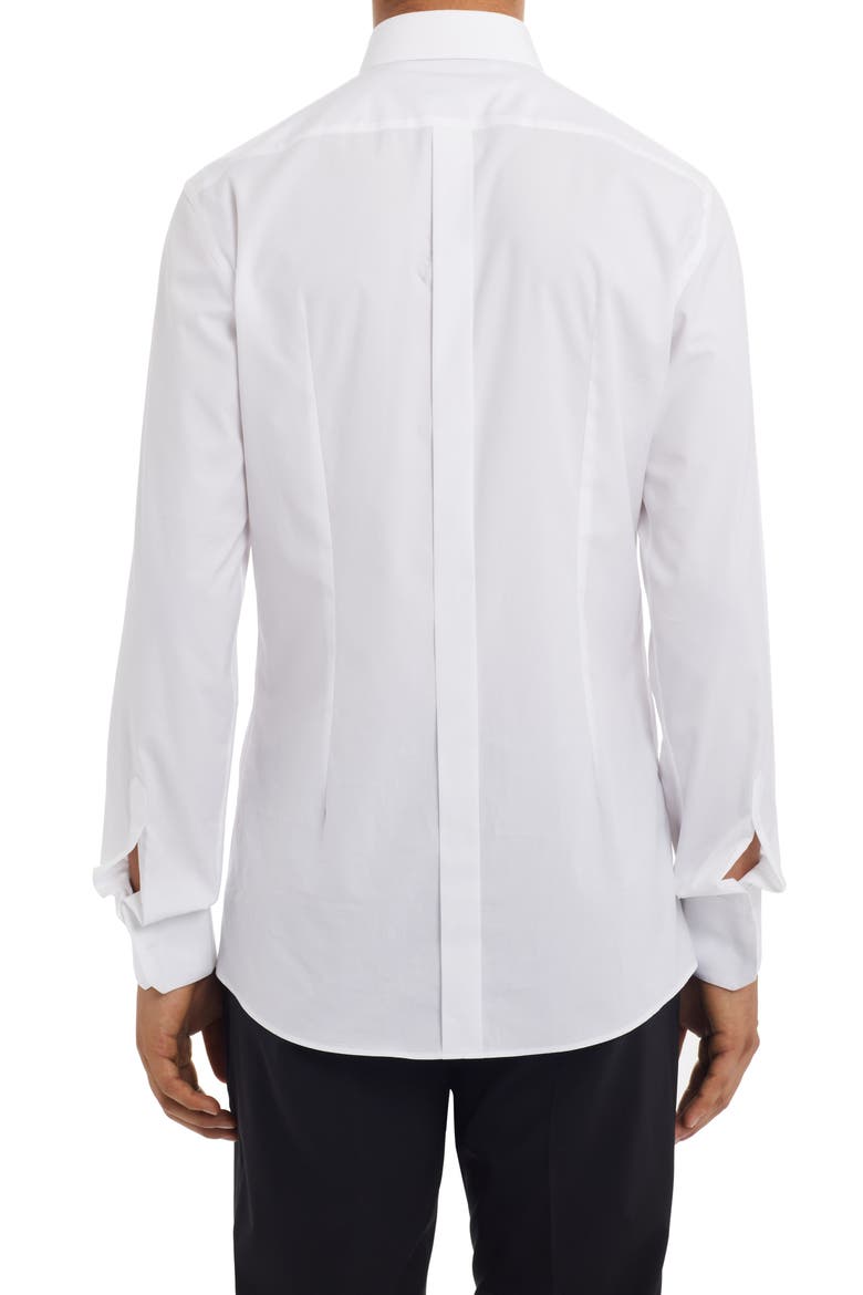 Gold Fit Stretch Cotton Dress Shirt, Alternate, color, W0800 BIANCO OTTICO