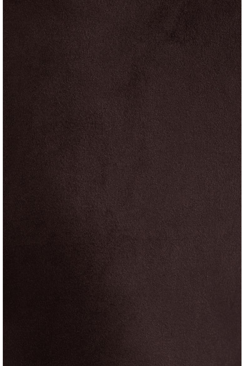 High Waist Wide Leg Faux Suede Pants, Alternate, color, DEEP MAHOGANY