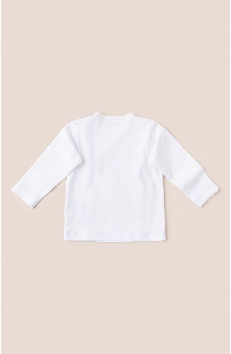 Babycottons Premium Peruvian Pima Cotton Logo Kimono & Pants Set for Infant, Alternate, color, 