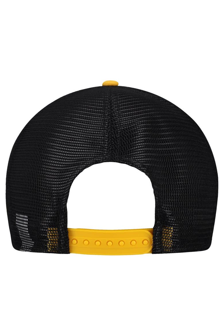 Men's New Era  Cream/Black Pittsburgh Steelers Banner A-Frame 9FIFTY Snapback Hat, Alternate, color, Cream