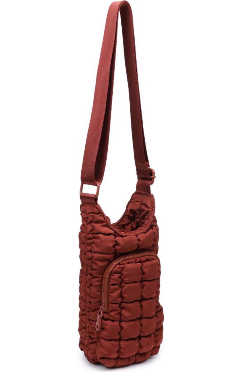 Sol and Selene Let It Flow - Quilted Puffer Bag, Alternate, color, Rust