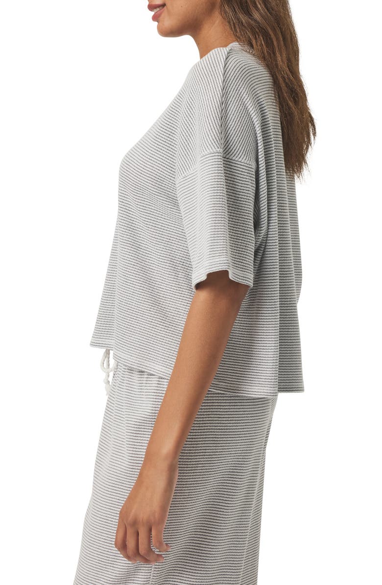 Splendid Stripe Cotton Blend Tee, Alternate, color, 