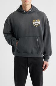 Represent Oversize Distressed Angel Border Graphic Hoodie
