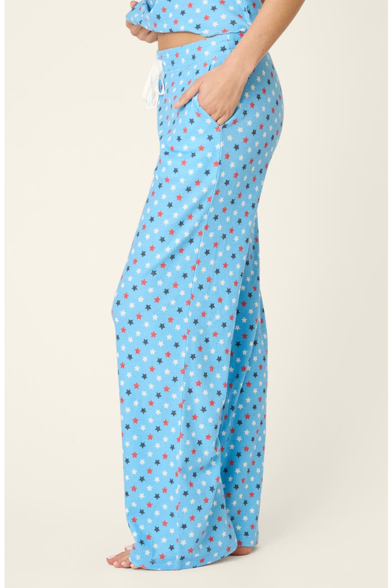 Star Spangled Jersey Pajama Pants, Alternate, color, BAY BLUE