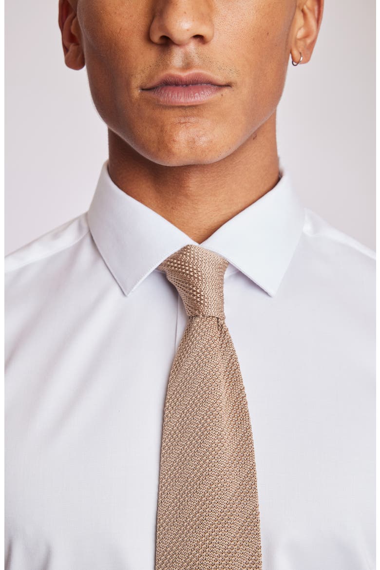 Stanley Solid Knit Tie, Alternate, color, TAN