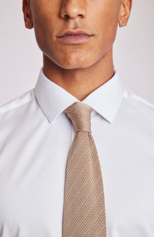 Paisley & Gray Stanley Solid Knit Tie In Neutral