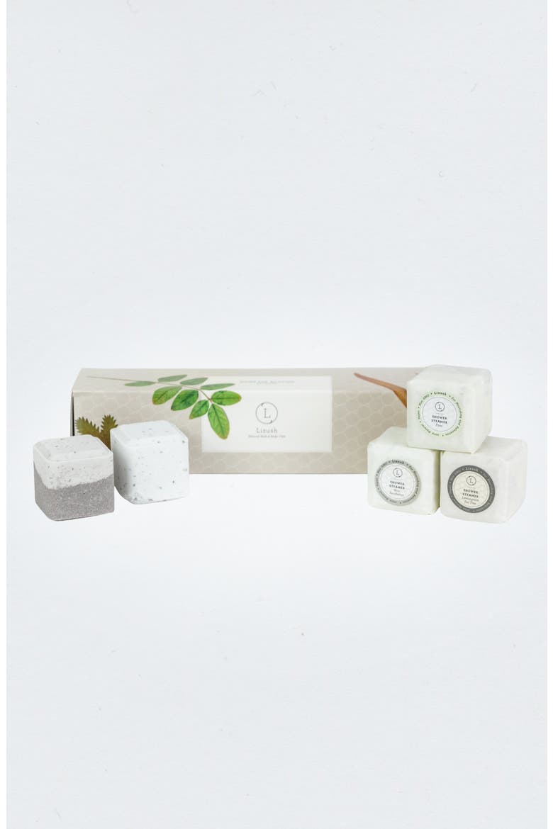 Earthy Shower Steamer Gift Set, 5 Refreshing Shower Steamers for Men & Women, Main, color, Earthy Scents
