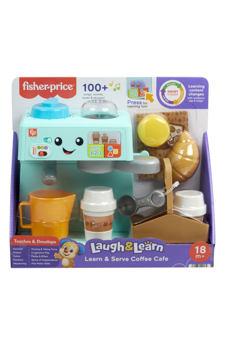 FISHER PRICE Laugh & Learn Learn & Serve Coffee Cafè Playset, Alternate, color, 
